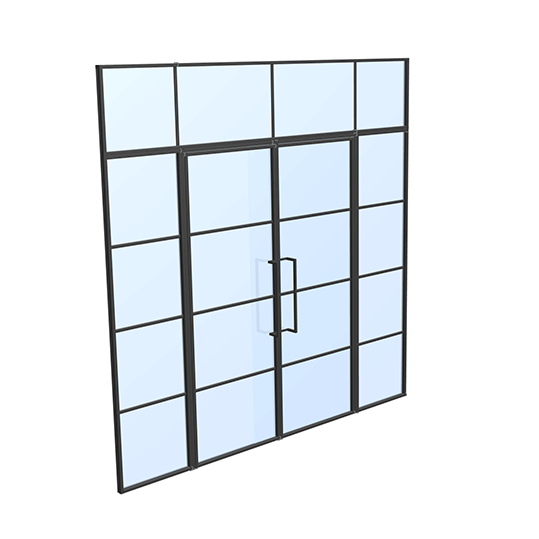 drzwi loftowe steelline 2xW4