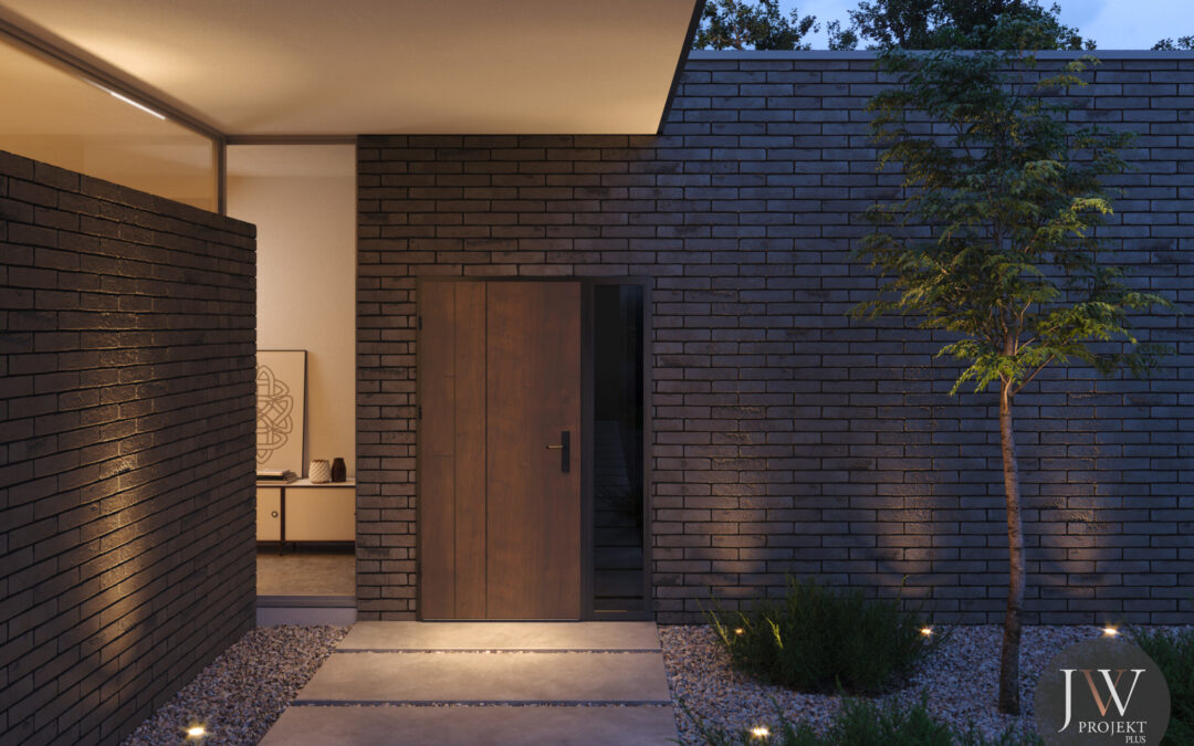 Podświetlenie przy drzwiach zewnętrznych